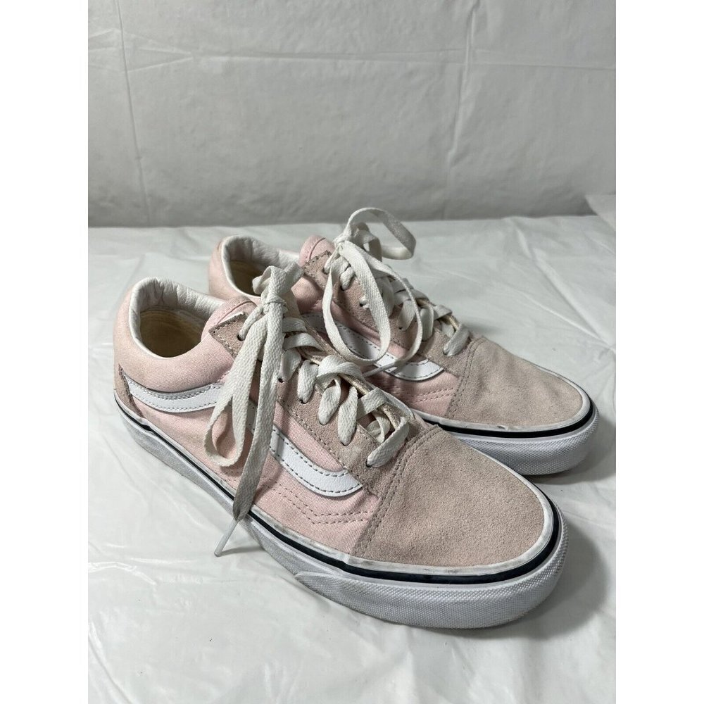 VANS Old Skool Light Pink suede Sneakers Size 7.5 Womens
